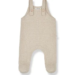 Dominique Overall with Feet in Beige by 1+ in the Family - Last One In Stock - 12 Months