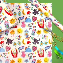 Doodles Gift Wrap by Eleanor Bowmer