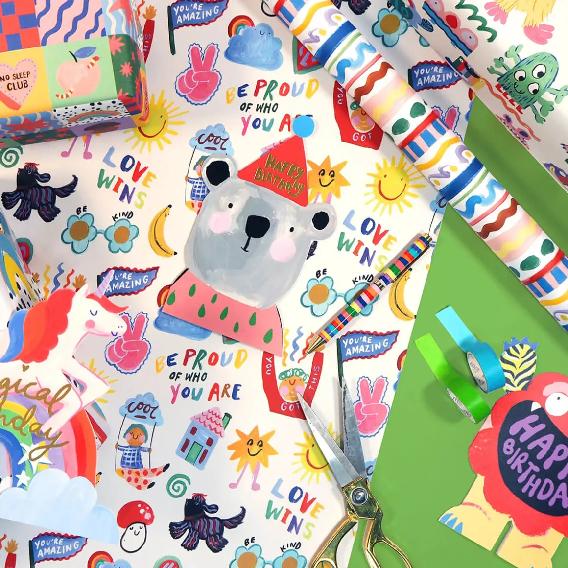 Doodles Gift Wrap by Eleanor Bowmer