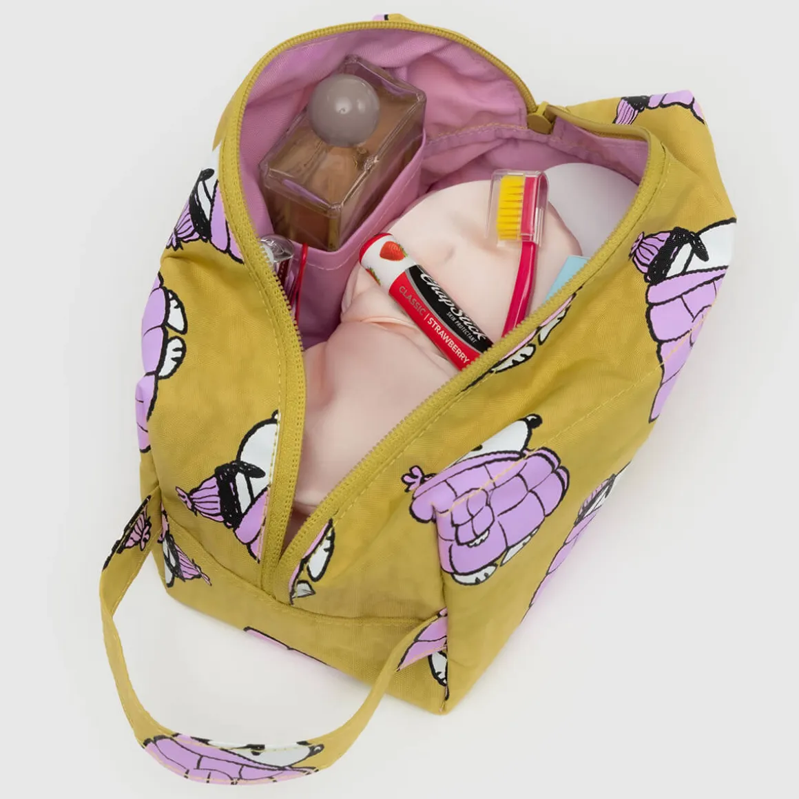 Dopp Kit in Puffer Snoopy Pink by Baggu