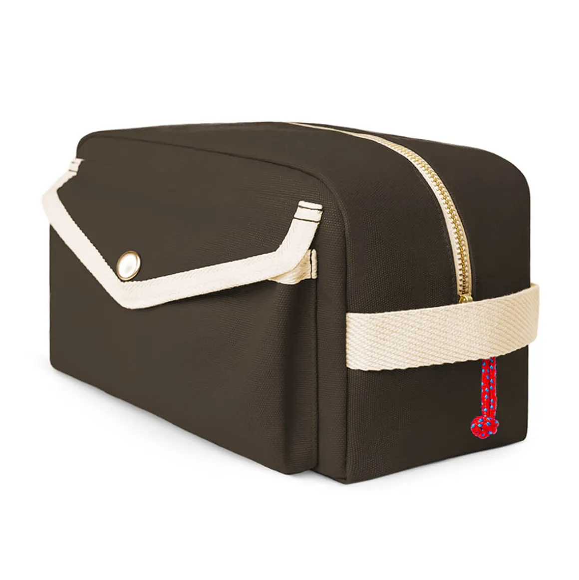 Dopp Pack Toiletry Bag in Khaki by YKRA