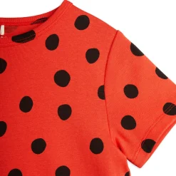 Dots AOP T Shirt in Red by Mini Rodini