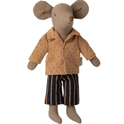 Dotty Shirt & Striped Pants Set for Dad Mouse by Maileg