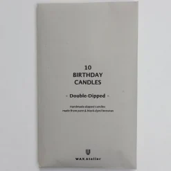 10 Double-Dipped Birthday Candles by Wax Atelier
