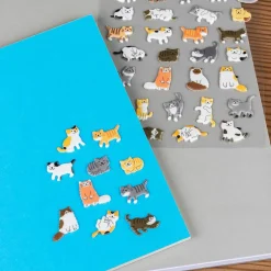 3D Puffy Stickers Cats by Rex London