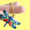 Dragonfly Ceramic Pendant by Camp Hollow