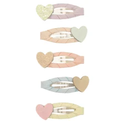 Dreamy Hearts Mini Clic Clac Hair Clips by Mimi & Lula