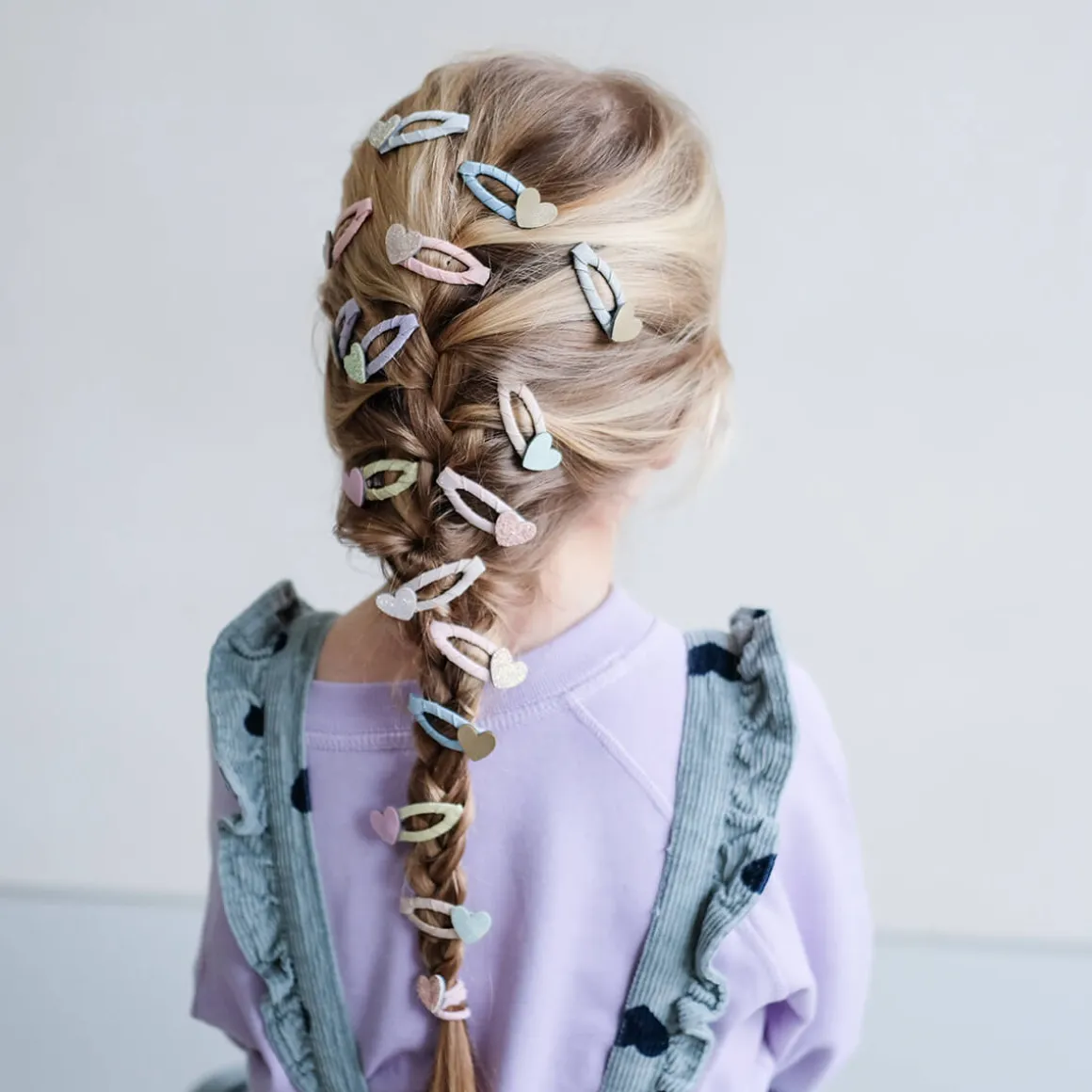 Dreamy Hearts Mini Clic Clac Hair Clips by Mimi & Lula