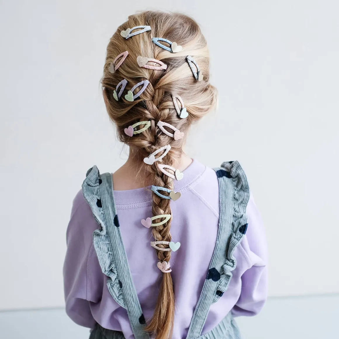 Dreamy Hearts Mini Clic Clac Hair Clips by Mimi & Lula
