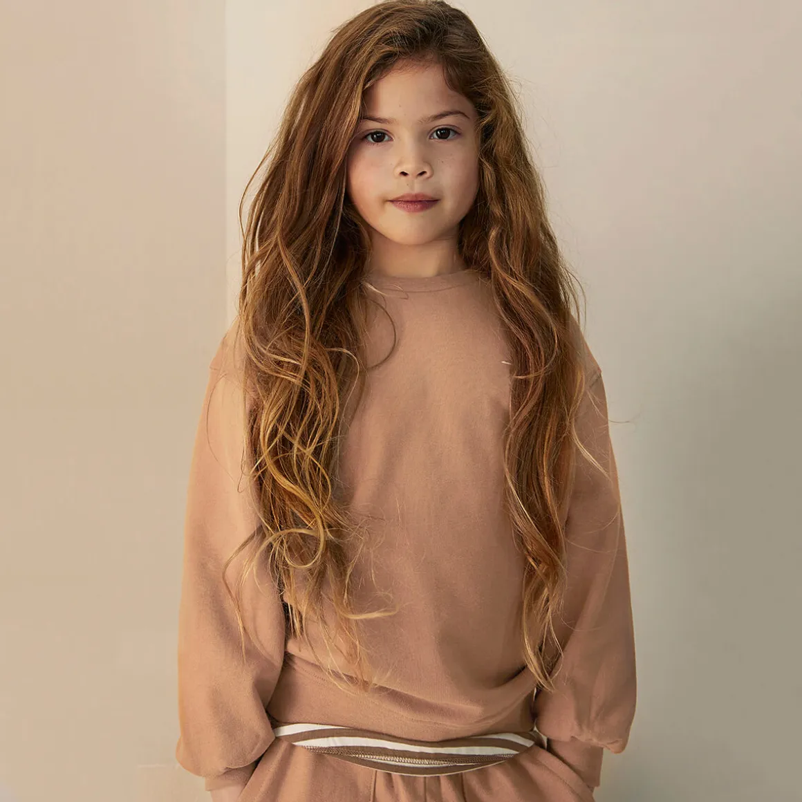 Dropped Shoulder Sweater in Biscuit by Gray Label