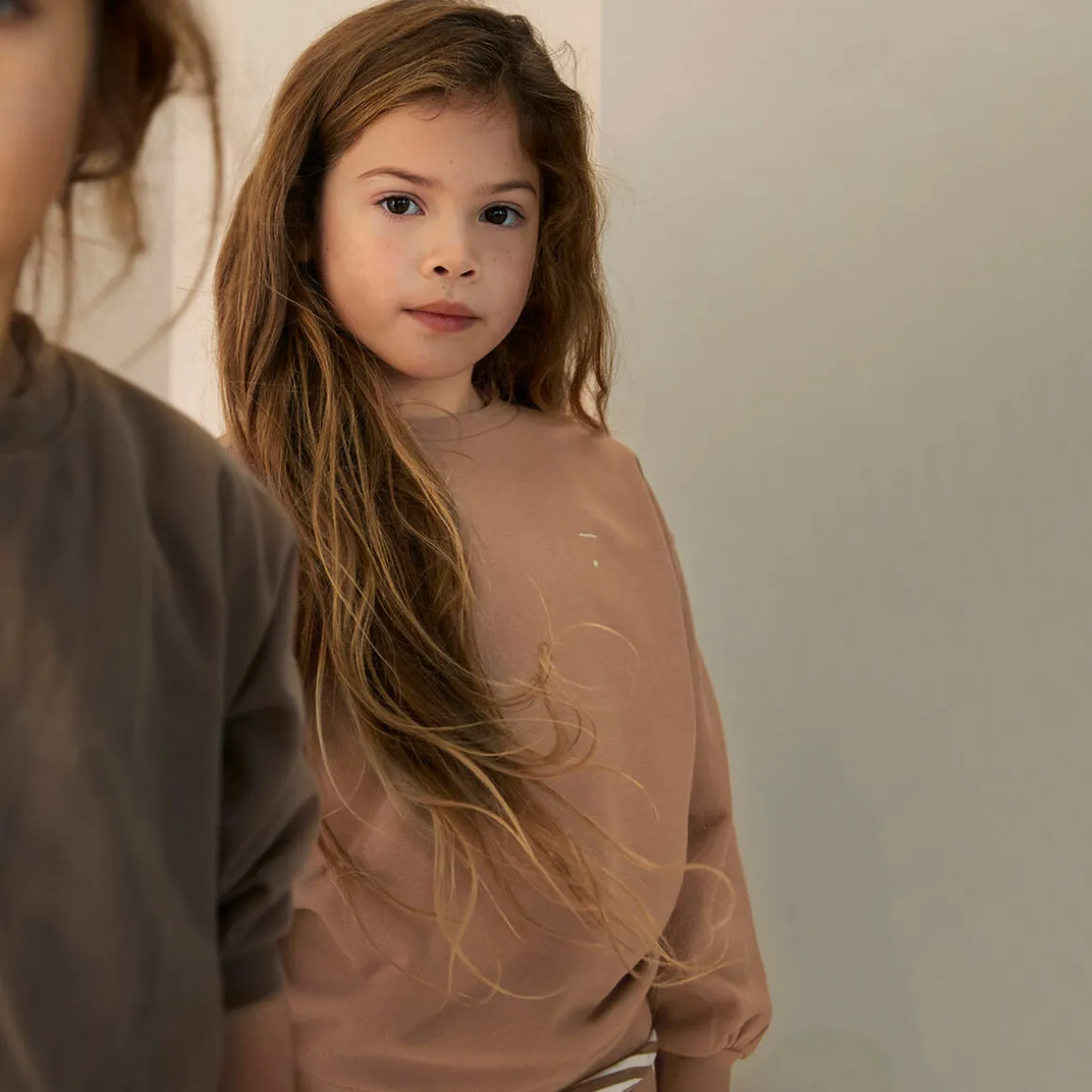Dropped Shoulder Sweater in Biscuit by Gray Label