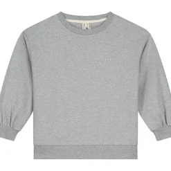 Dropped Shoulder Sweater in Grey Melange by Gray Label