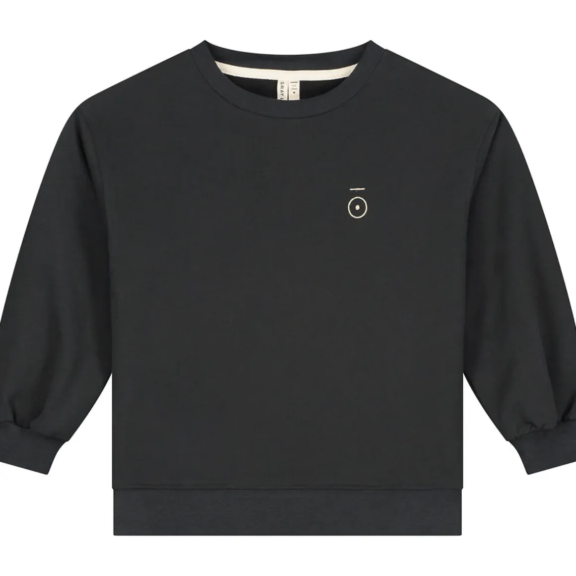 Dropped Shoulder Sweater in Nearly Black by Gray Label - Last One In Stock - 7-8 Years
