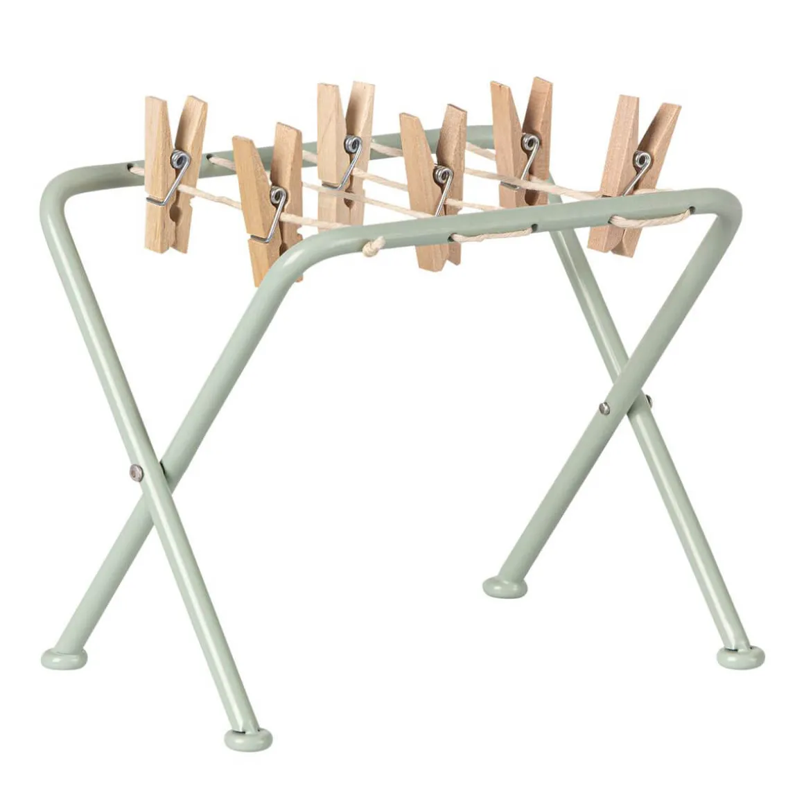 Drying Rack With Pegs in Mint by Maileg