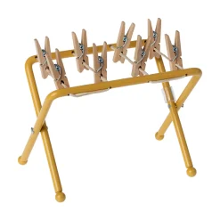 Drying Rack With Pegs in Yellow Ochre by Maileg