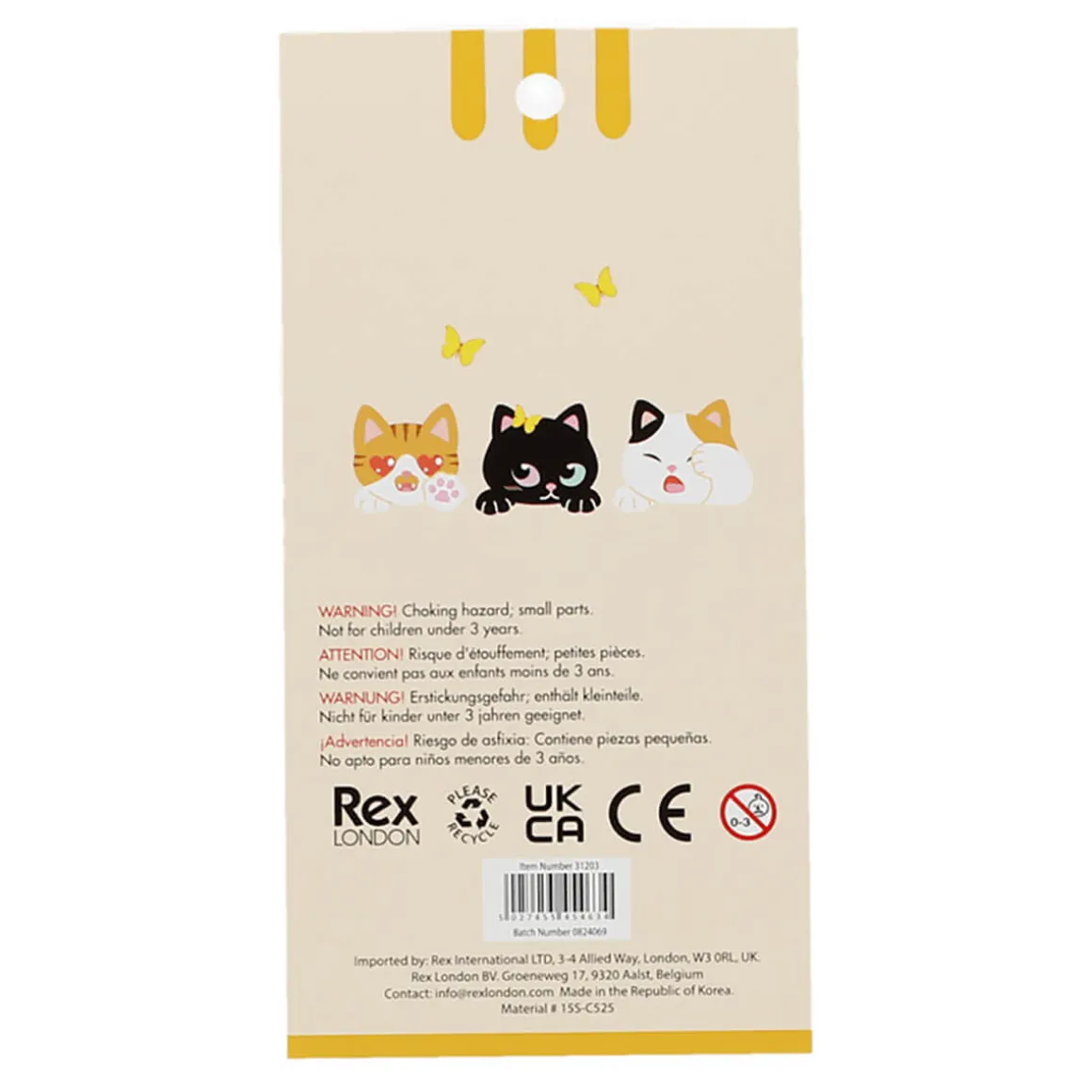 3D Stickers Quirky Cats by Rex London