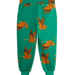 Ducks AOP Sweatpants in Green by Mini Rodini