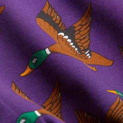 Ducks AOP Sweatshirt in Purple by Mini Rodini - Last One In Stock - 116/122 (5-7 Years)