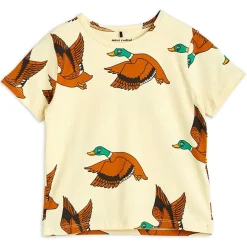 Ducks AOP T-Shirt in Yellow by Mini Rodini