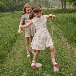 Dunes Dress in Horse Print Morel by Soor Ploom - Last Ones In Stock - 10-12 Years