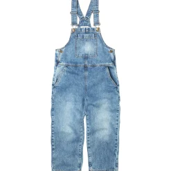 Dungaree in Faded Blue Denim by Main Story
