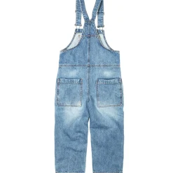 Dungaree in Faded Blue Denim by Main Story