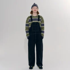 Dungaree in Washed Black Denim by Main Story - Last Ones In Stock - 6-8 Years