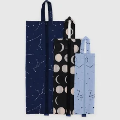 3D Zip Pouch Set in Night Sky by Baggu