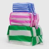 3D Zip Pouch Set in Painted Stripe by Baggu