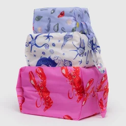 3D Zip Pouch Set in Sea Creatures by Baggu