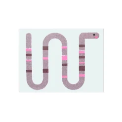 Earthworm Mini Greetings Card by Scout Editions