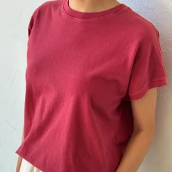 Ease Tee in Crayon Red by Le Bon Shoppe