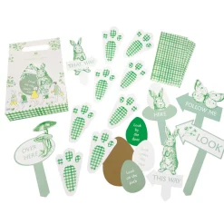 Easter Egg Hunt Kit in Toile de Jouy Green by Talking Tables