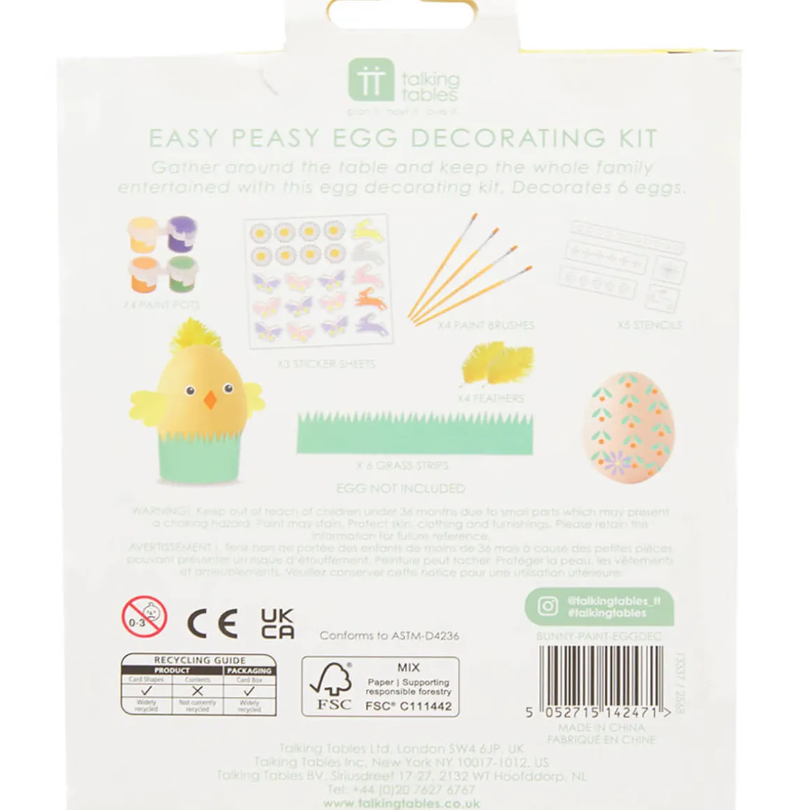 Easy Easter Egg Decorating Kit by Talking Tables