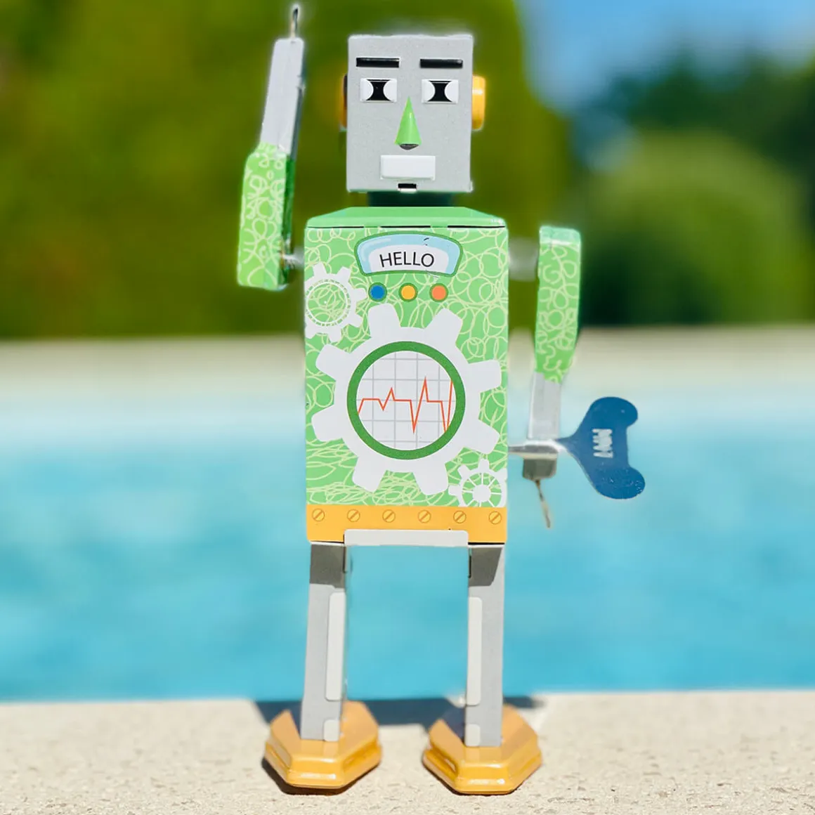 Eco Bot Wind Up Tin Robot (Limited Edition) by Mr & Mrs Tin