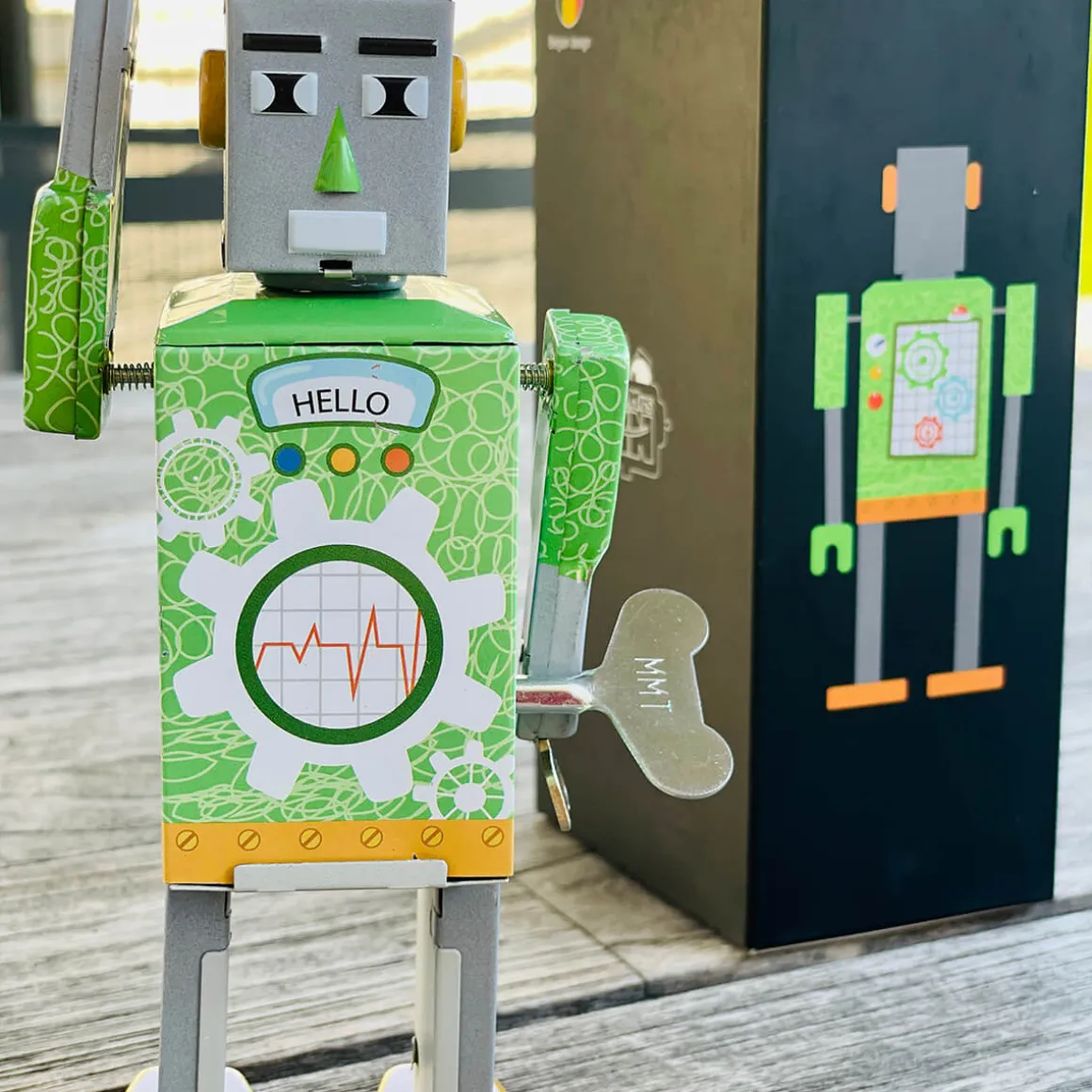 Eco Bot Wind Up Tin Robot (Limited Edition) by Mr & Mrs Tin