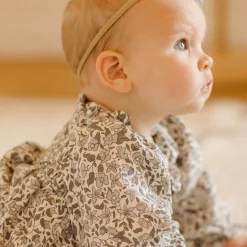 Eden Romper in Green Garden by Quincy Mae