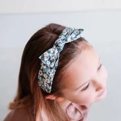 Edie Bow Alice Band in Green Daisy by Mimi & Lula