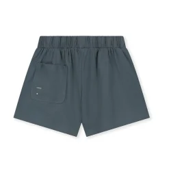 Elasticated Shorts in Blue Grey by Gray Label