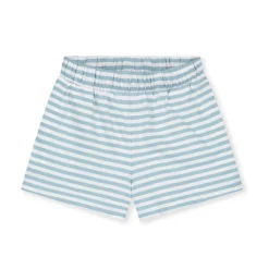 Elasticated Shorts in Sky / Off White by Gray Label