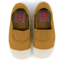 Elastic Tennis Shoe in Camel by Bensimon