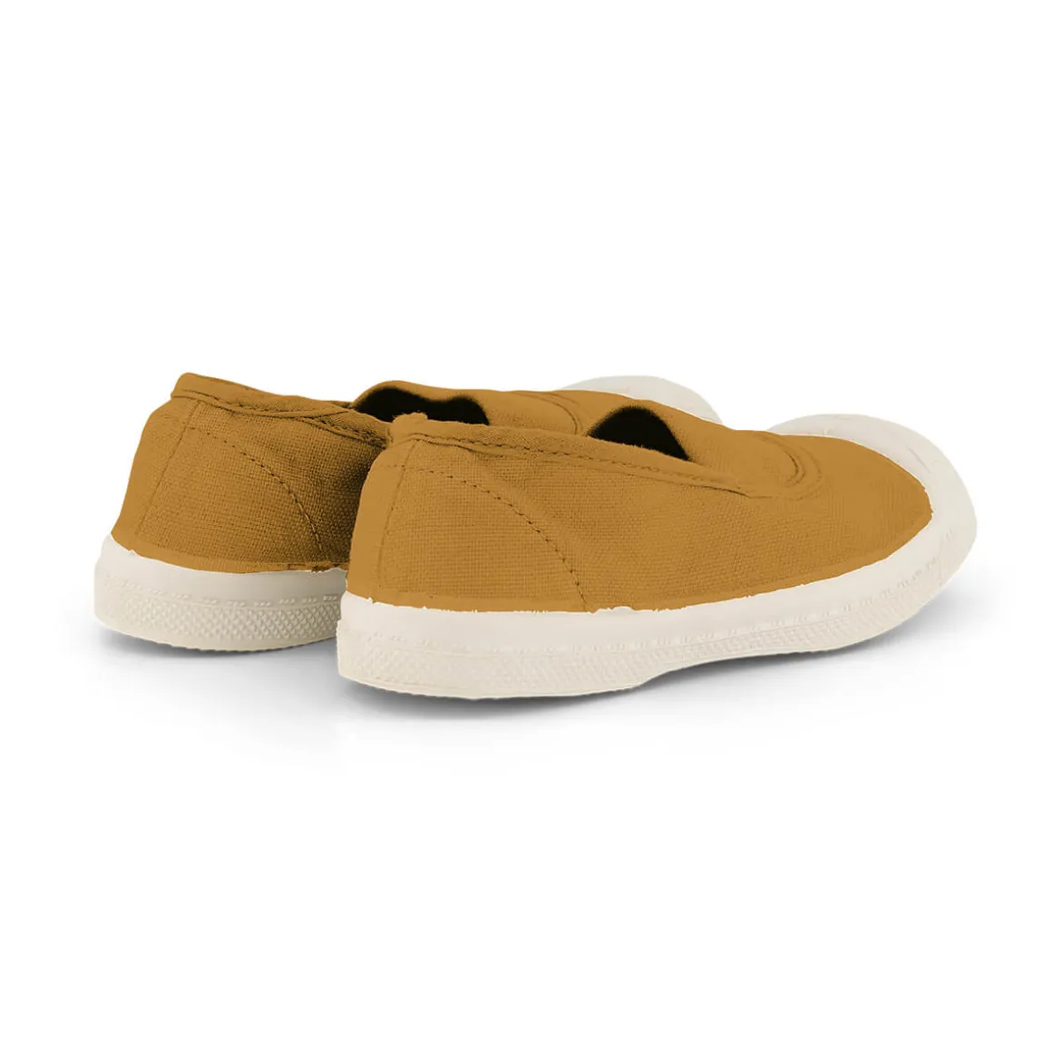 Elastic Tennis Shoe in Camel by Bensimon