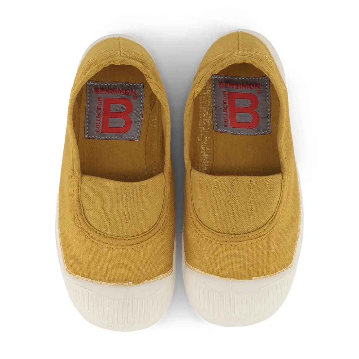 Elastic Tennis Shoe in Curry by Bensimon