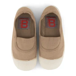 Elastic Tennis Shoe in Eggshell by Bensimon