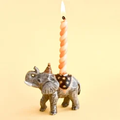 Elephant Ceramic Cake Topper by Camp Hollow
