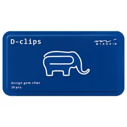 Elephant D-Clip Paperclips by Midori