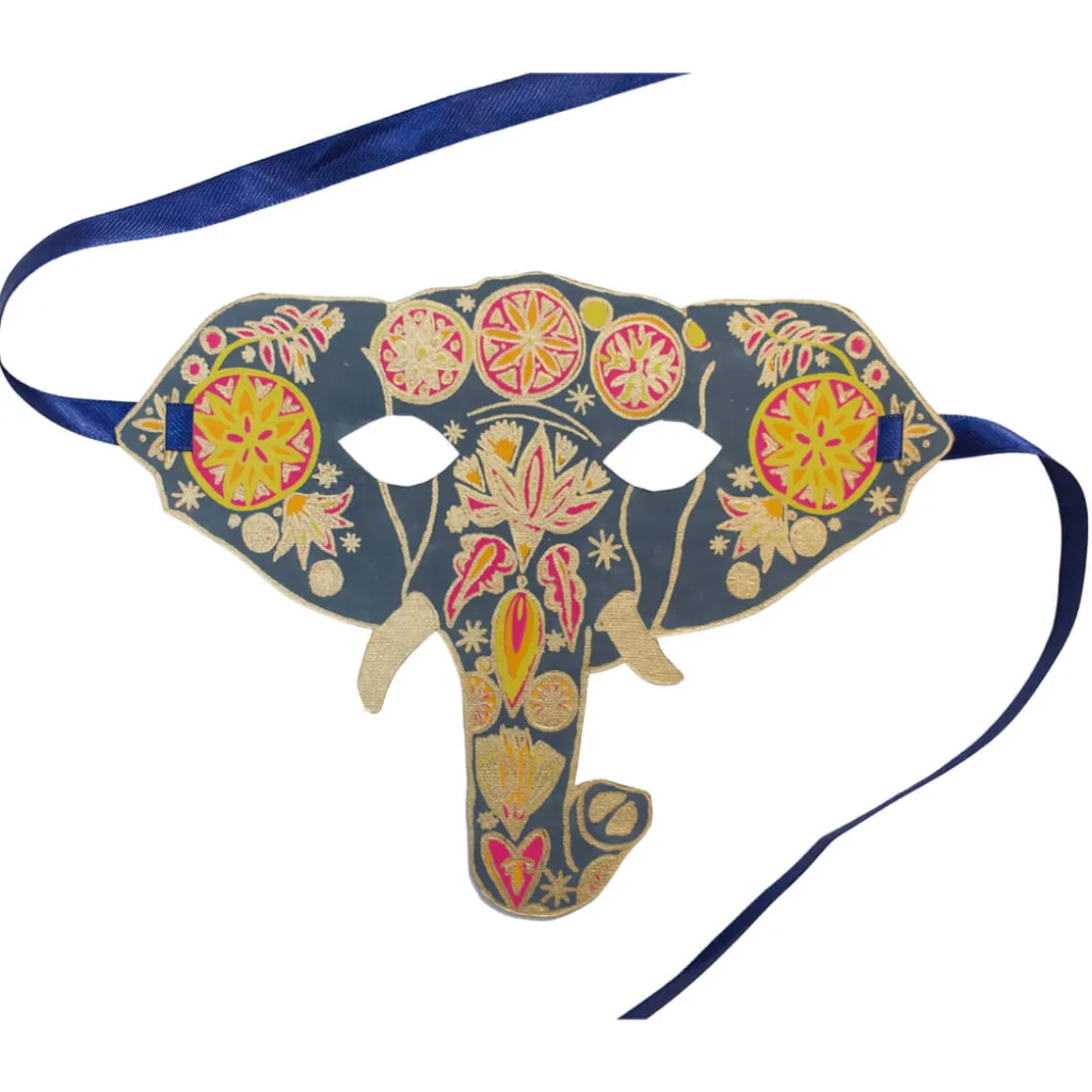 Elephant Mask Greetings Card by East End Press