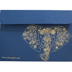 Elephant Mask Greetings Card by East End Press