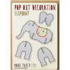 Elephant Pop Out Decoration And Greetings Card by The Pop Out Card Company