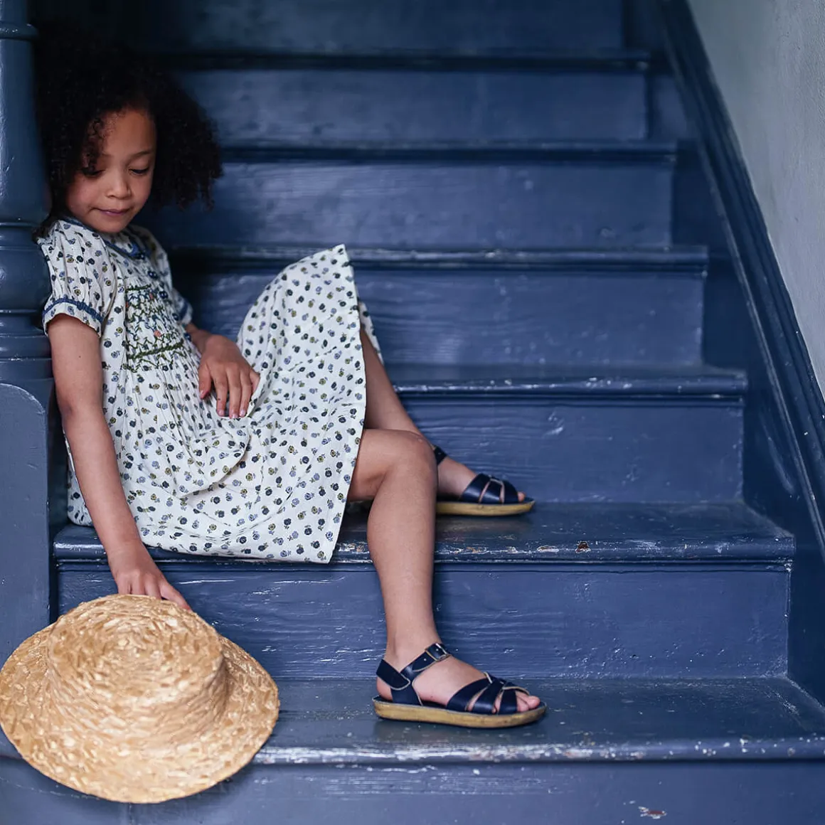 Elizabeth Dress in Daisy Floral by Little Cotton Clothes